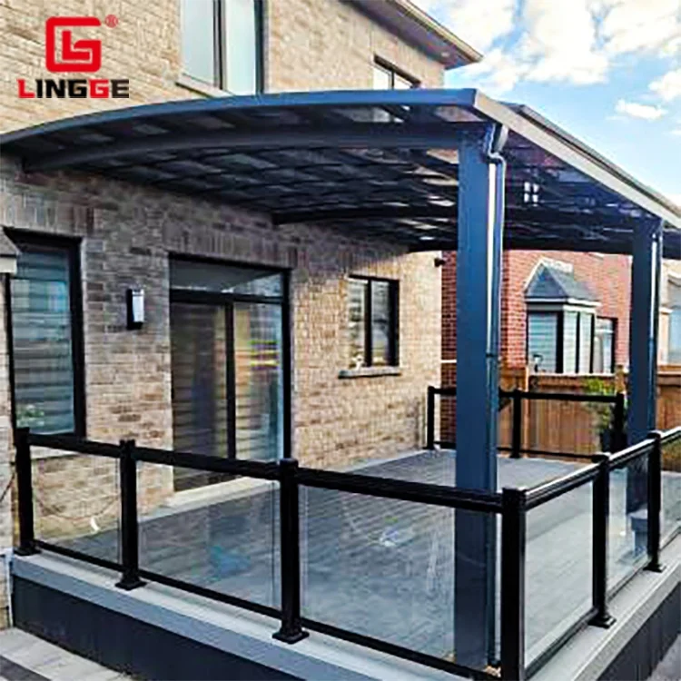 High End Polycarbonate Roof Aluminum Profile Car Port Shelter Metal Carport Canopy for Outdoor Car Parking