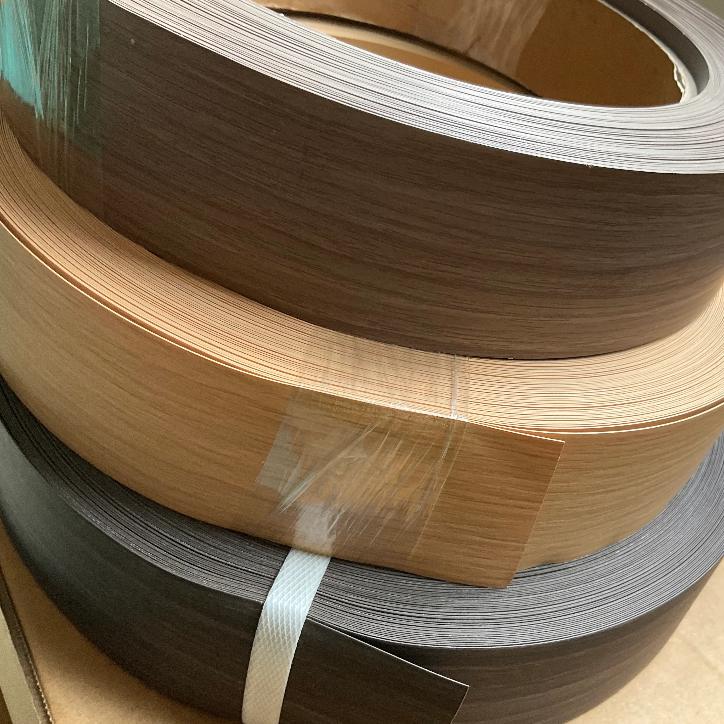 Self-Adhesive Leather Ecological Board Wardrobe Decorative  Ultra-Thin Wood Grain Pvc Edge Banding