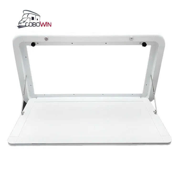 New Design Outdoor Folding Table Caravan Accessories Camper Trailer Picnic White Aluminum Alloy Caravan Folding Table