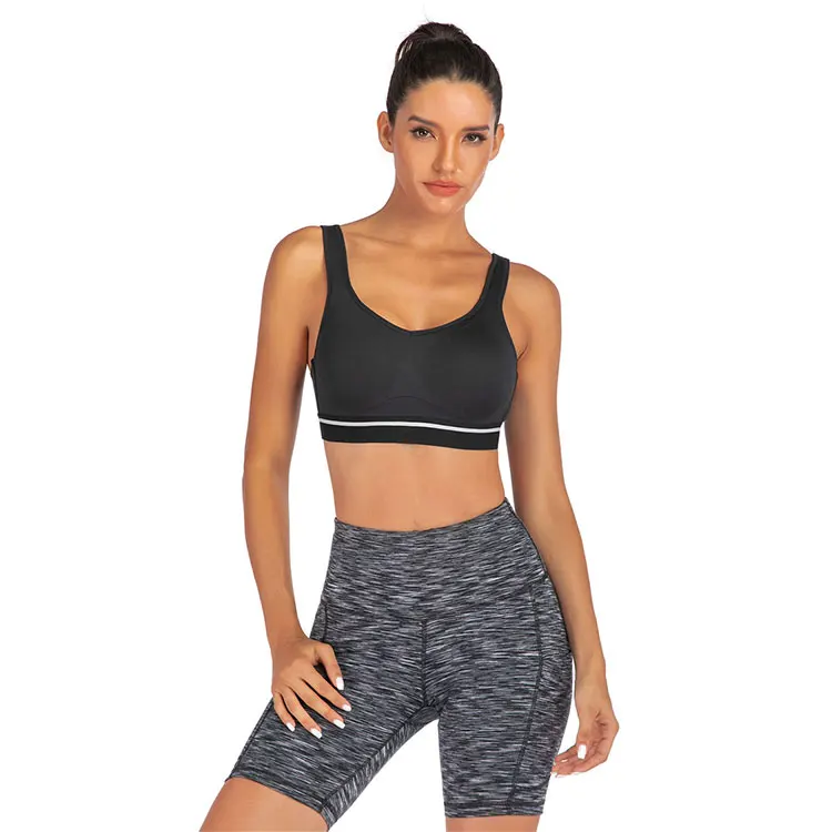 
Hot-Selling High Waist Custom Girls Printed Fitness Gym Running Athletic Shorts With Side Pocket 