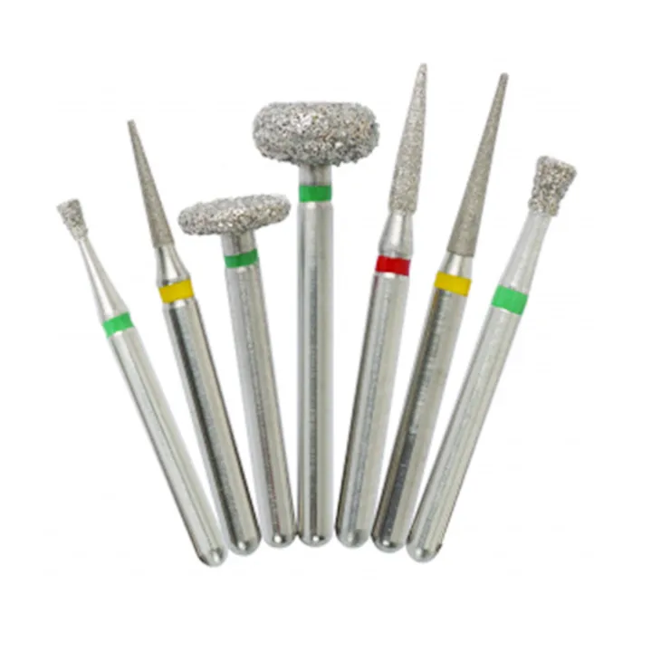 stainless steel straight ogvial types dental diamond burs