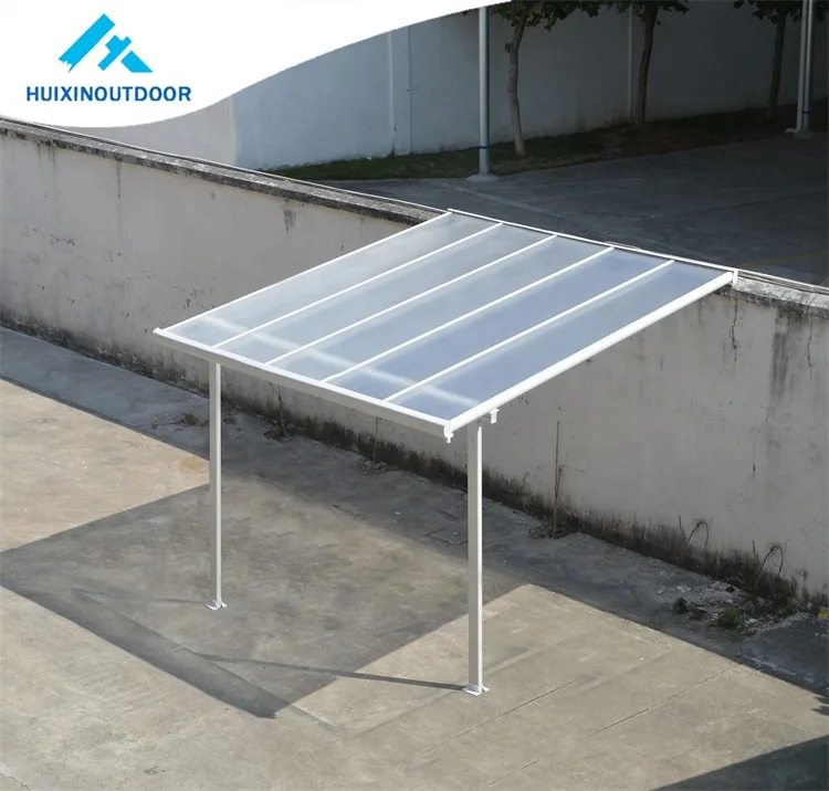 Best Selling Fireproof Awning Outdoor Window Rainproof Shade Car Aluminum Balcony Canopy Motion Light Patio Cover Roof