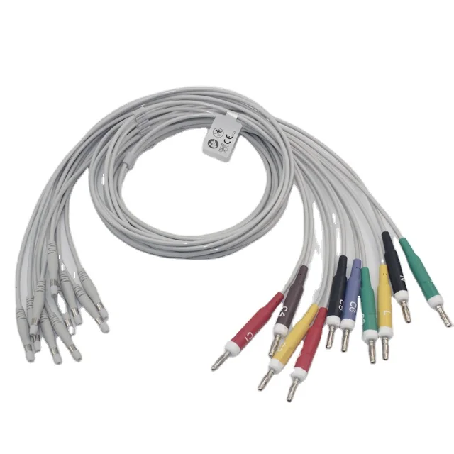 Compatible Welch Allyn ECG 10leads Wires with Banana,AHA