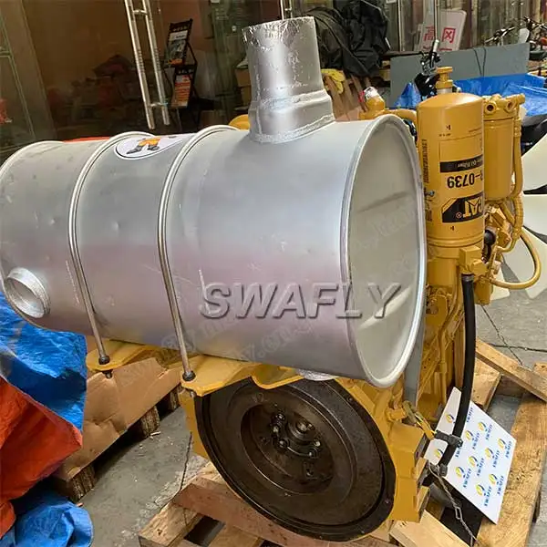SWAFLY 320C Excavator Parts S6KT Engine Motor S6K 3066 Intercooler Engine Assembly For Caterpillar 3066 Engine