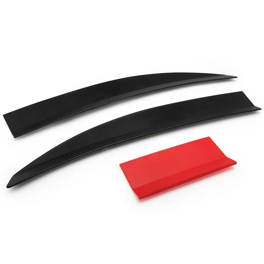3pcs 45inch Adjustable Rear Trunk Spoiler Lip Wing Unpainted Black For Car Sedan Universal
