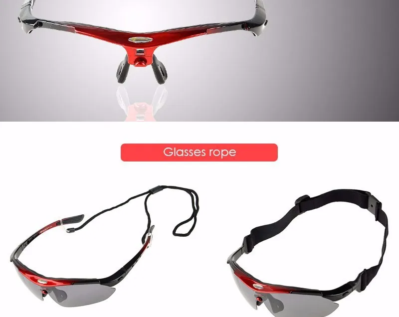 Polarized Cycling Glasses 5 Lens Clear Bike Glasses Eyewear UV400 Proof Outdoor Sport Sunglasses Men Women Oculos Gafas Ciclismo