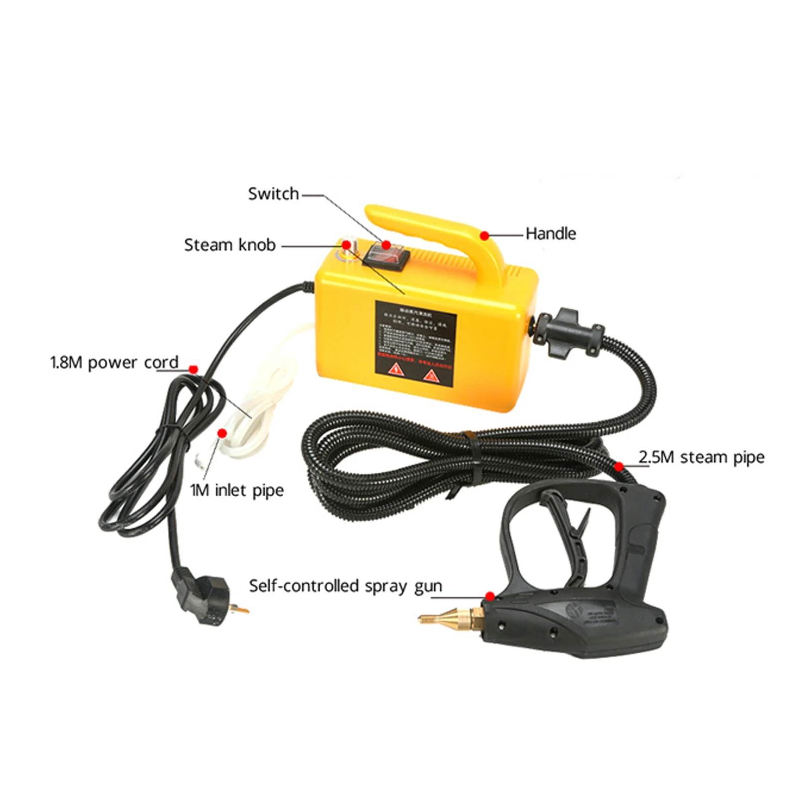 Простой в использовании многофункциональный настольный очиститель клавиатуры сухой паровой генератор для автомобиля пароочиститель