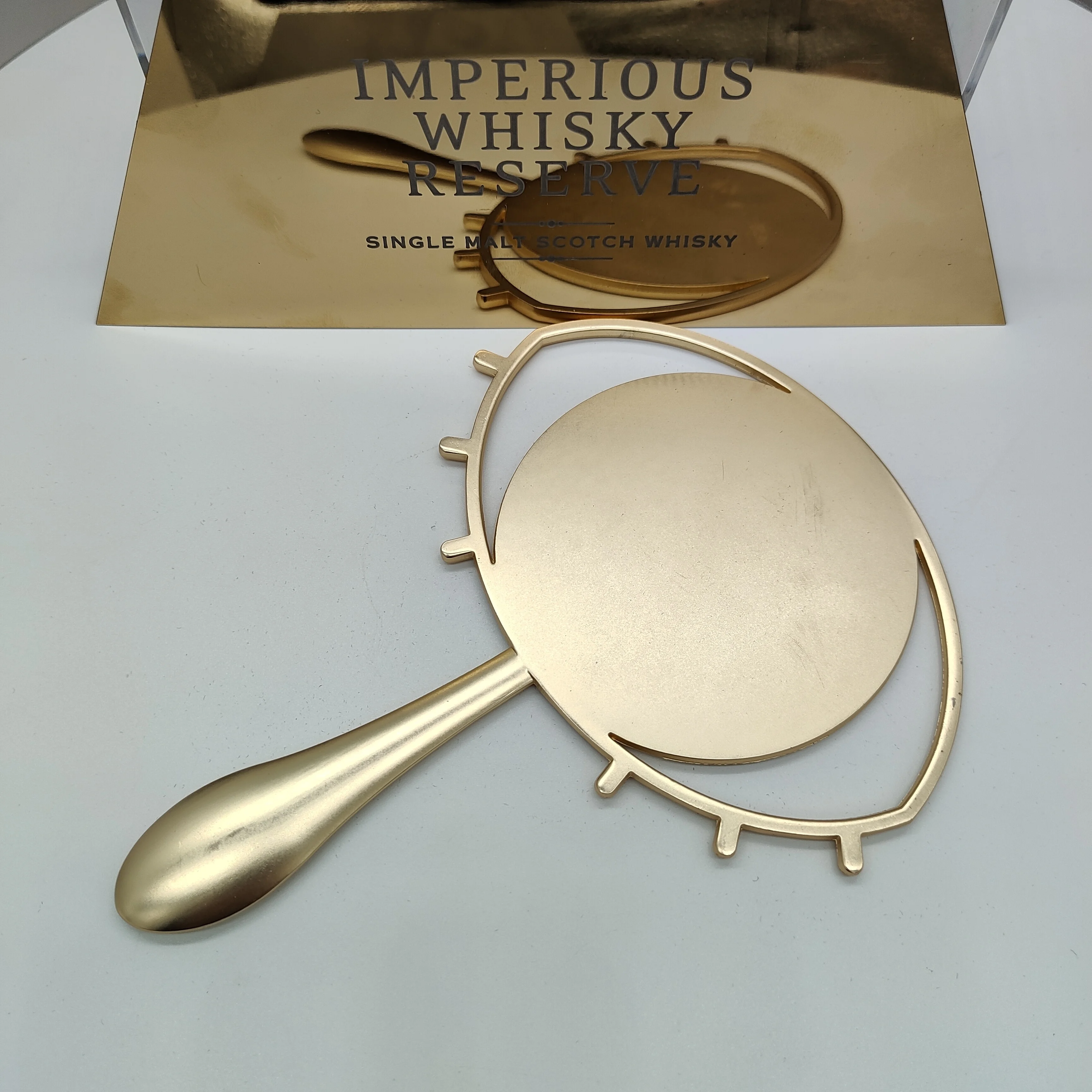Hot Sale Golden Eye Mirror With Handle High Quality Makeup Mirror