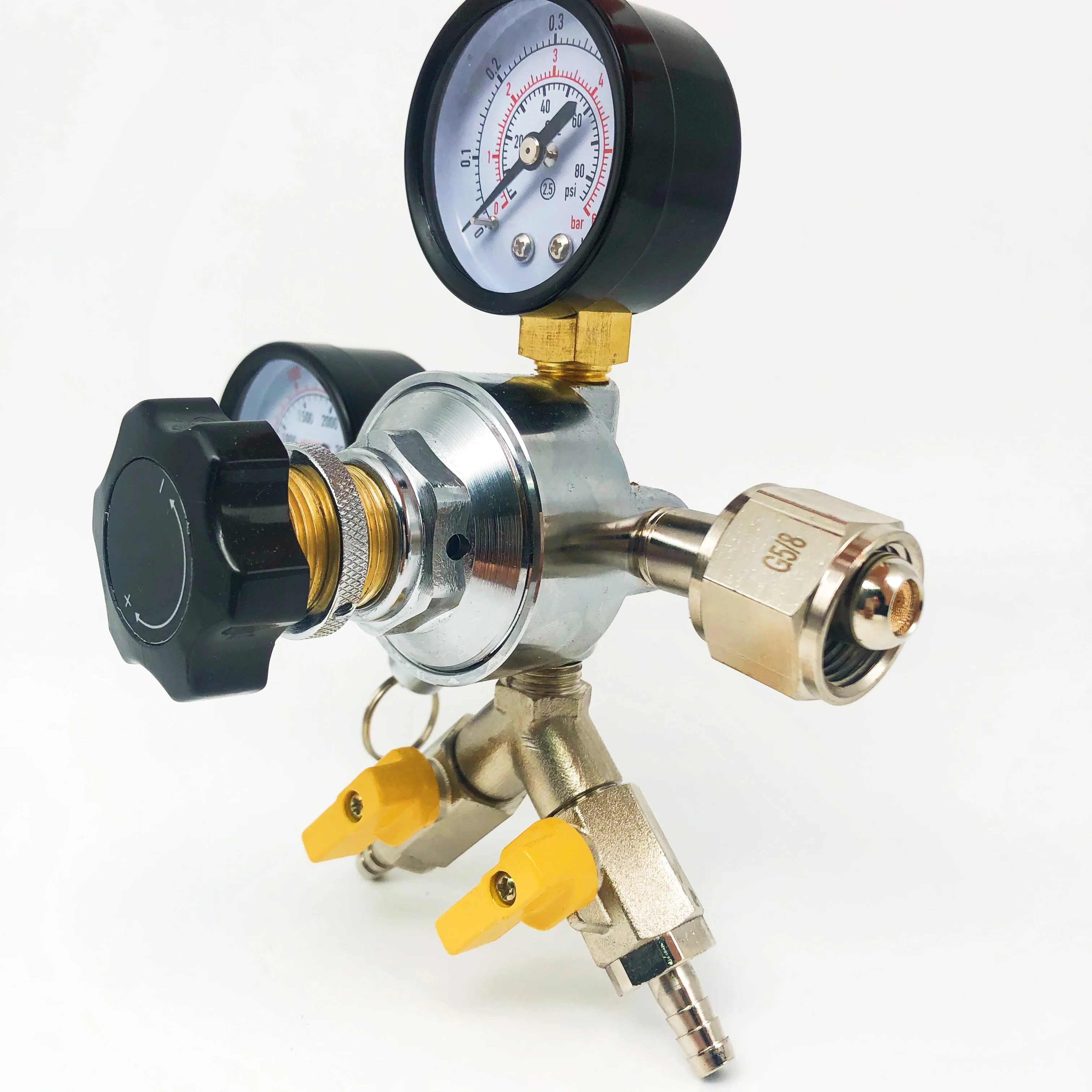 Beer High Pressure Regulators Dispensing Equipment Draft Brewery CO2 Regulator Co2 Reducing Valve With Plastic