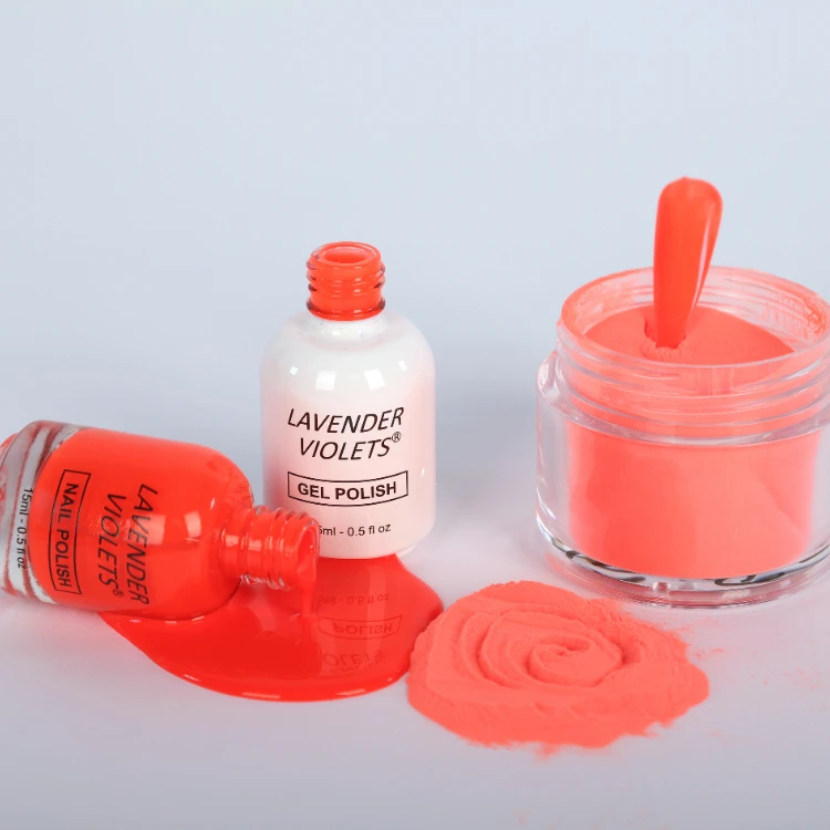 3 in 1 color Acrylic Dipping Powder match Gel Polish match Nail Lacquer for salon manicure