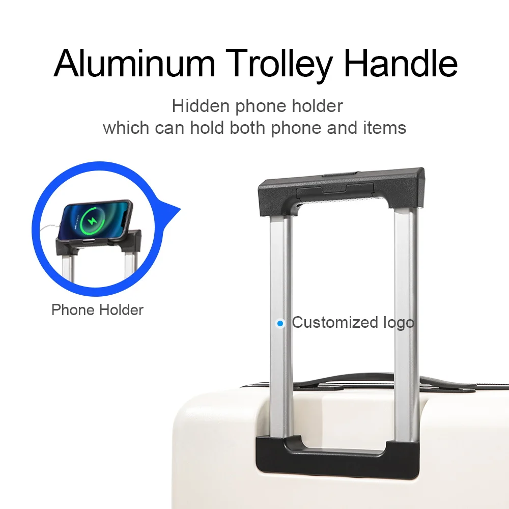 Multifunctional Wholesale Suitcase Front Opening Boarding Case 2-Piece Pc Trolley Suitcase Luggage Set Vali