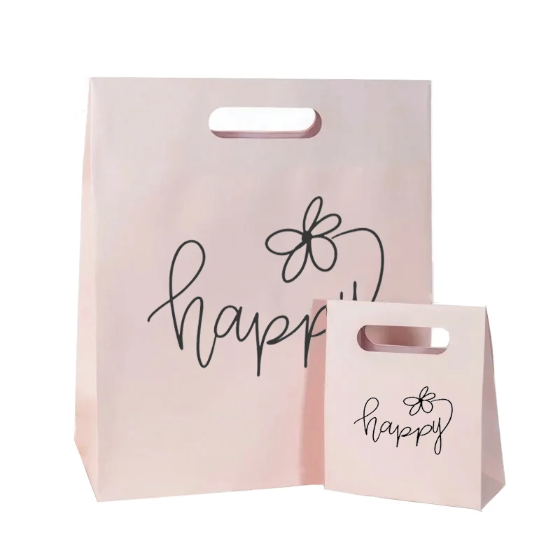 Custom Clothing Perfume Packaging Jewelry Gift Unique Shopping Paper Bag Printed Logo Luxury Die Cut Handle Paper Bags
