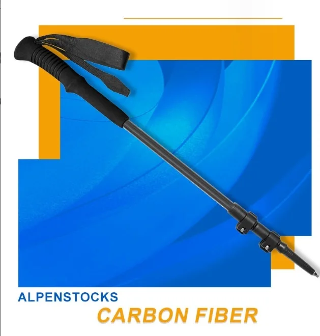 RTS Outdoor Custom Logo 3-section Telescopic Trekking Hiking Pole Manufacturers Aluminum 7075 Walking pole Trekking Pole