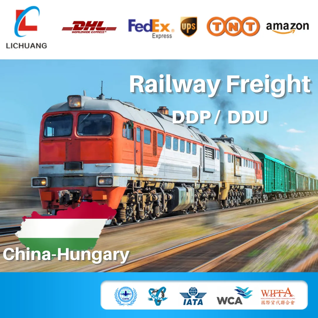 Cheapest Rate Railway China to Hungary Train Freight Forwarder Door to door Shipping Cargo Service DDP DDU in Time