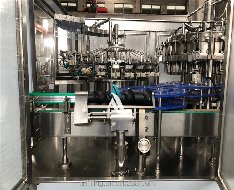 High quality bottle or canned soda water production line | 3 in 1 carbonated drink filling plant