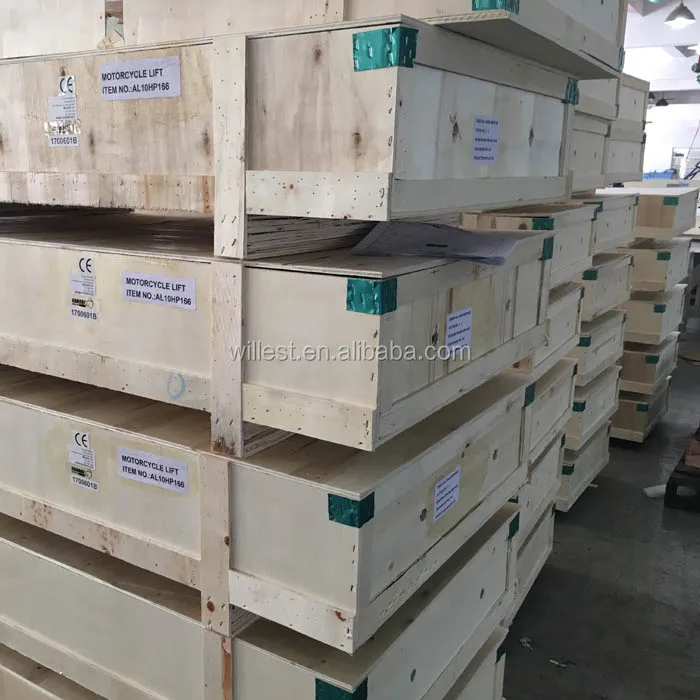 HUTZ Motorcycle Lift 1000 LBS AL10HP150 Capacity Lift ATV Lift Bike Stand Jack Table