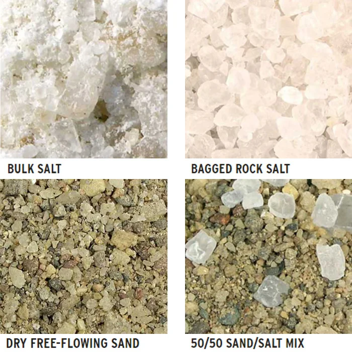 Commercial truck salt spreader for ice melt