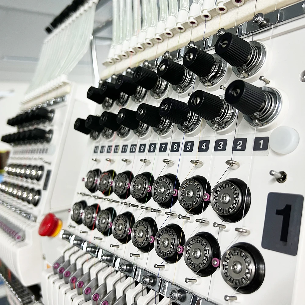 HONPO High effciency automatic commercial embroidery machine for t-shirt hat cap monogram embroidery machine