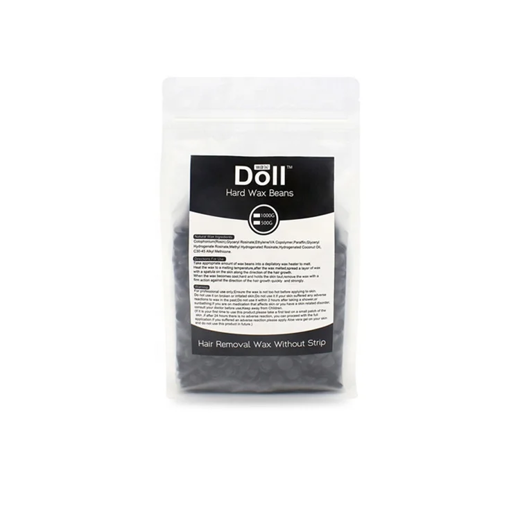 High Quality 500g Depilatory Hard Wax Beans Black Hair Removal Wax