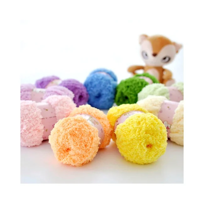 Премиум Pop Colorways плюшевая пряжа кожа дружелюбная мягкая детская линия