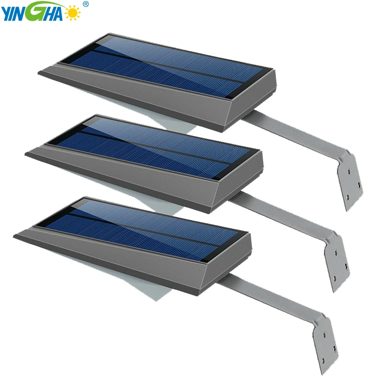 
New design 230 lumen high bright led solar sensor wall light for outdoor garden path 