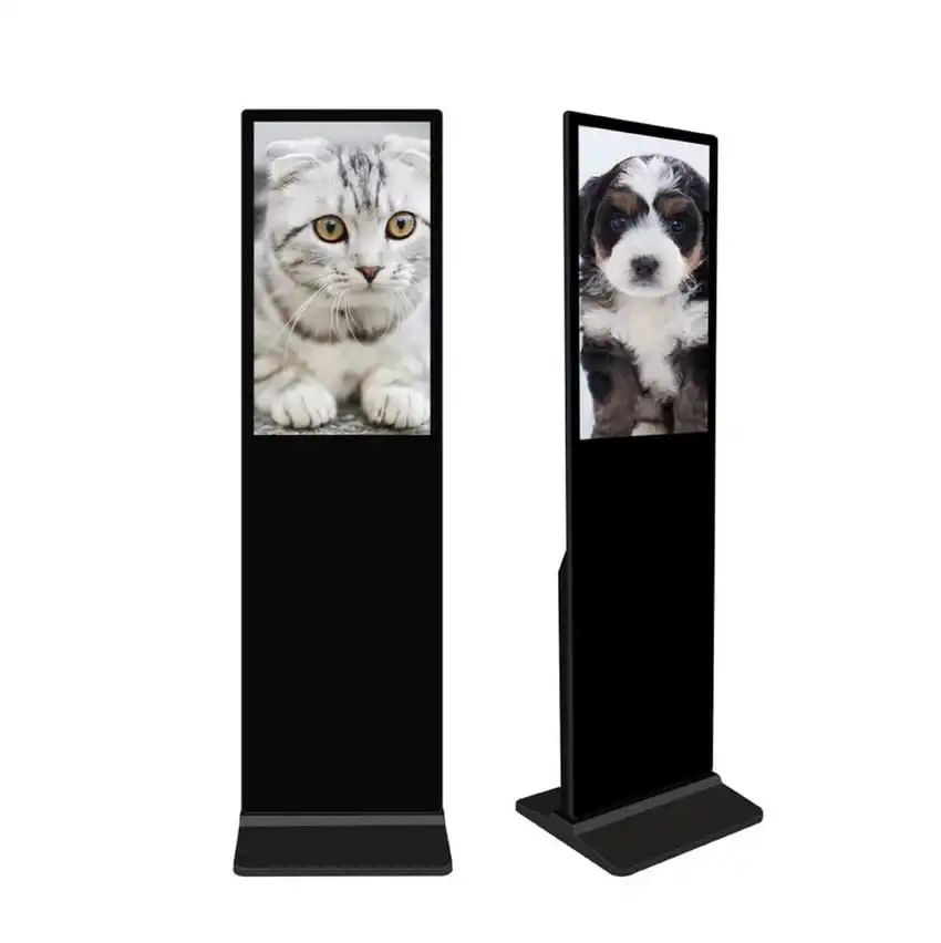 32 inch wifi free standing advertising player touch screen digital signage totem shopping mall kiosk