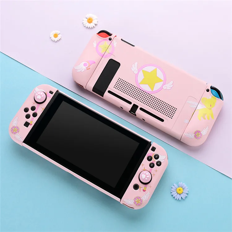  Цветной защитный чехол для Nintendo Switch мягкий силиконовый тонкий