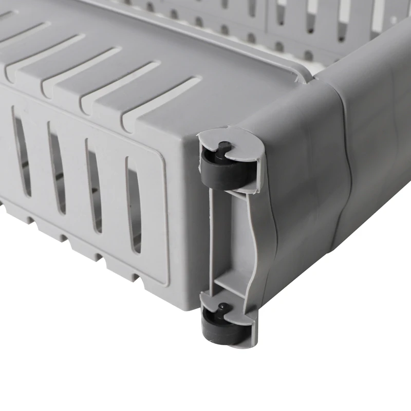 Foldable Trolley Utility Wagon Beige Portable Trolley Cart Hand Trucks Kitchen Supplies Household Movable Clip Racks Bathroom