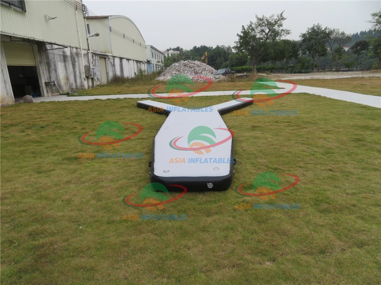 Drop stitch inflatable jetski boat dock Y pontoon platform inflatable water floating dock