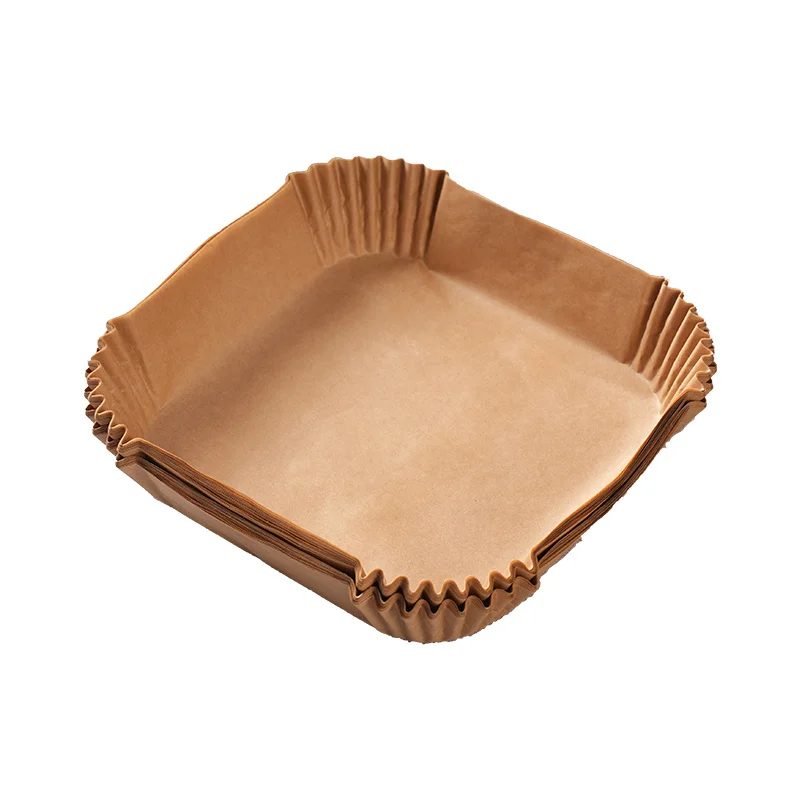 Parchment Baking Air Fryer Silicone Oil Paper Liner Kitchen Air Fryer Cooking Paper Disposable Food Offset Printing Wood Pulp