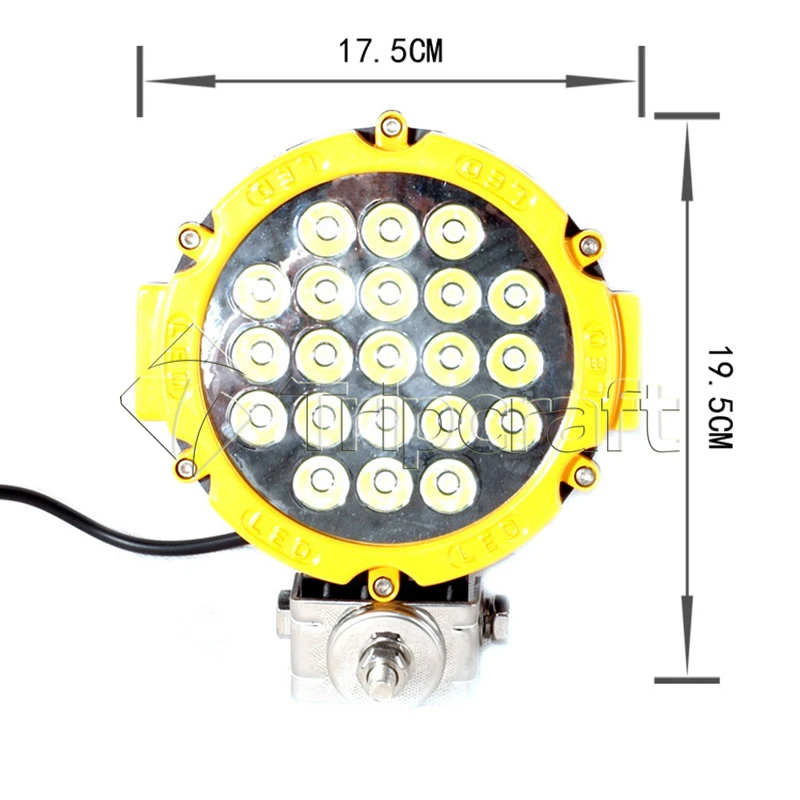 12V/24V TRIPCRAFT 63w led work light driving light waterproof for off road ATV SUV
