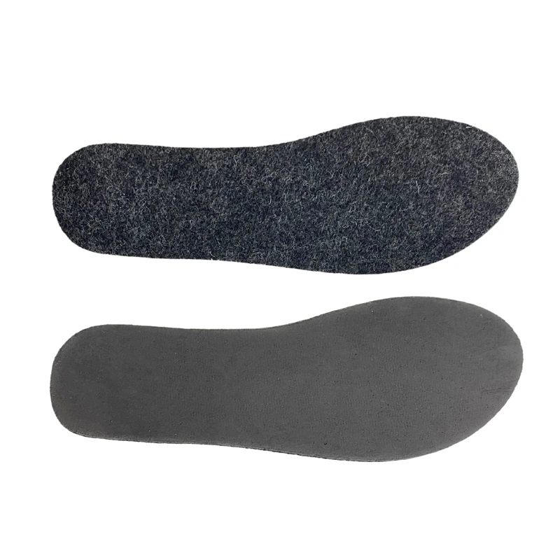 4mm 5mm new high quality black wool with breathable EVA flat shoes insole for casual sport sneaker in stock
