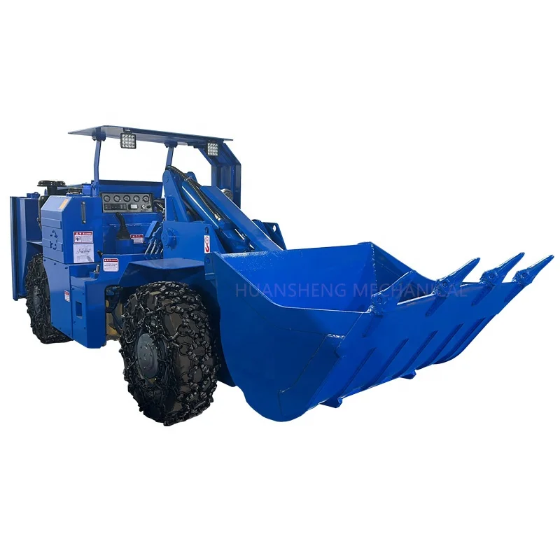 HuanSheng Underground Mining Loader 1 Ton 2 Ton Underground Mining Loader Scooptram Underground Mining Machines Loader