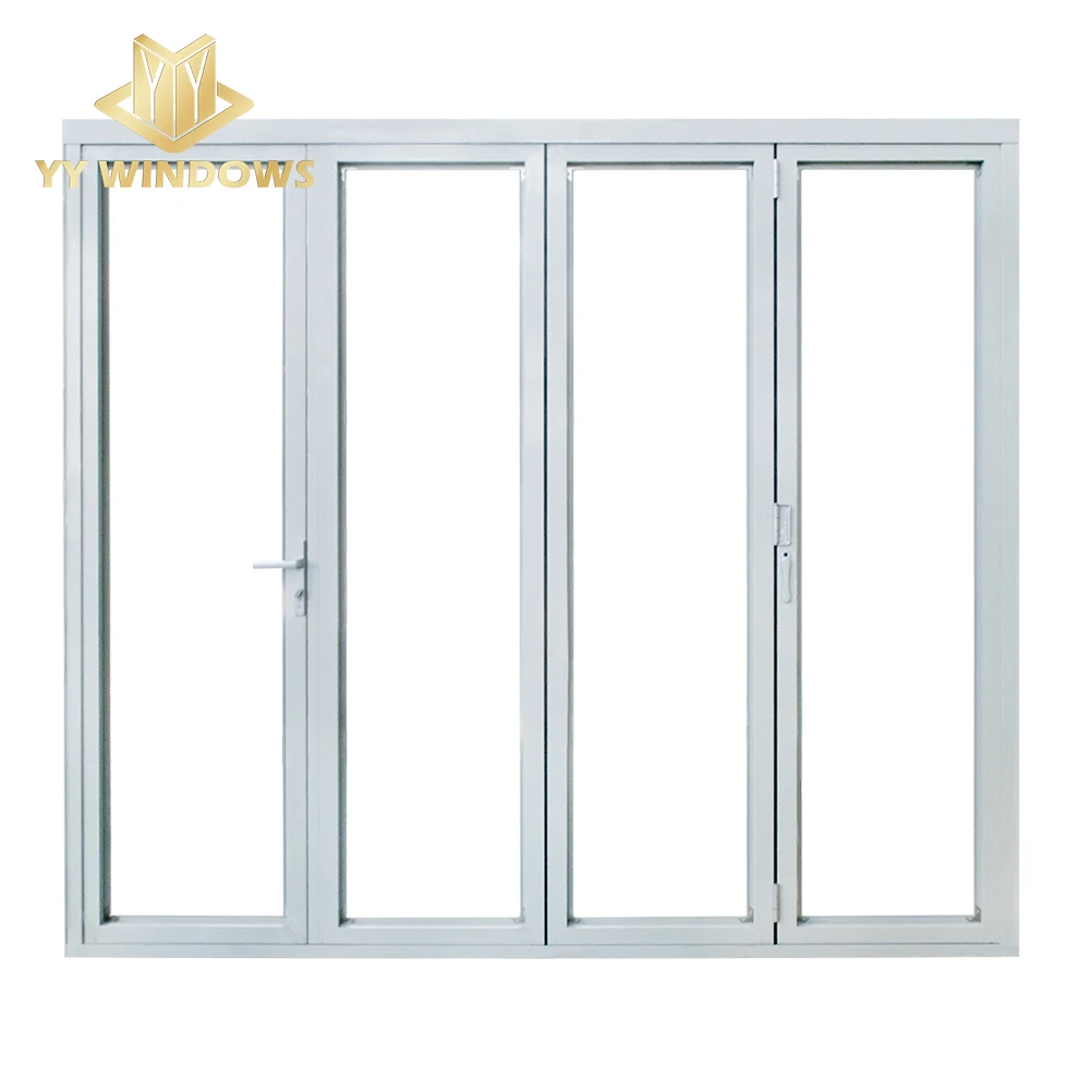 USA Standard Hot Sale Bifold Door Commercial Aluminium Bifold Glass Door Folding Patio Doors for Balcony