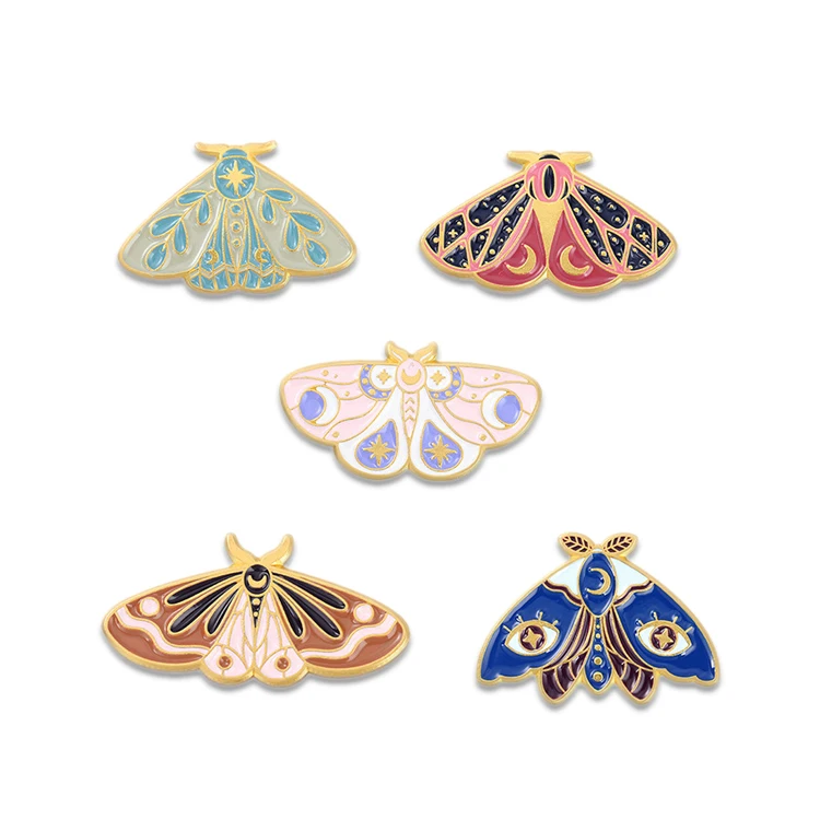 Wholesale Insect Butterfly Soft Enamel Pin Bee Plant Flower Lapel Pin In Stock No Mold Fee