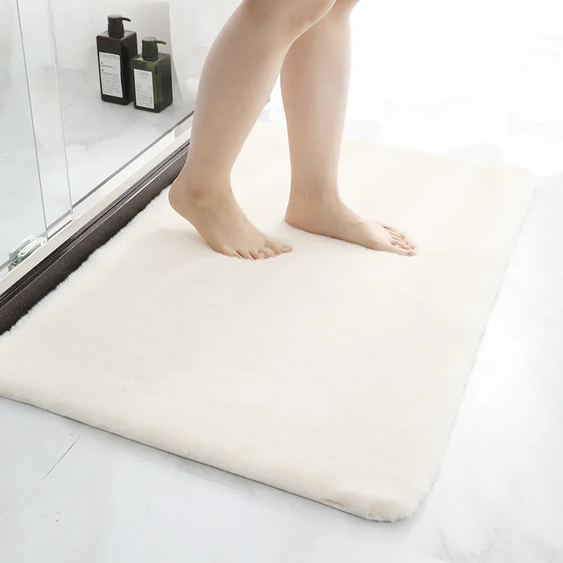 JY Hot Sale Living Room Soft Faux Rabbit Fur Fluffy Rug Carpet Wholesale Fluffy Floor Living Room Hotel Carpet rugs