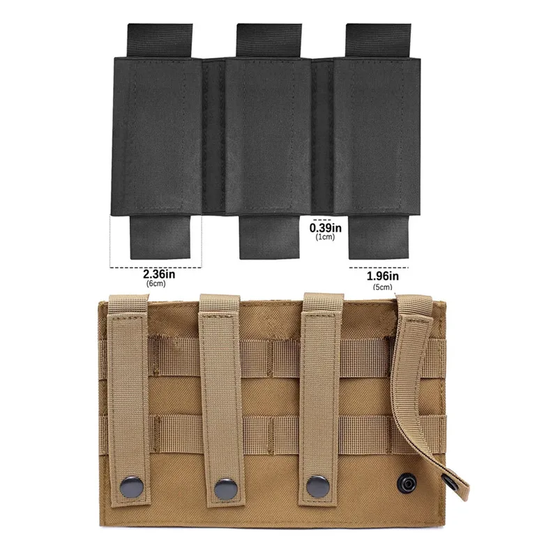 Tripple Mag Pouch Molle Open-Top Tripple Magazine Pouch for M4/M16/AR/AK Magazines