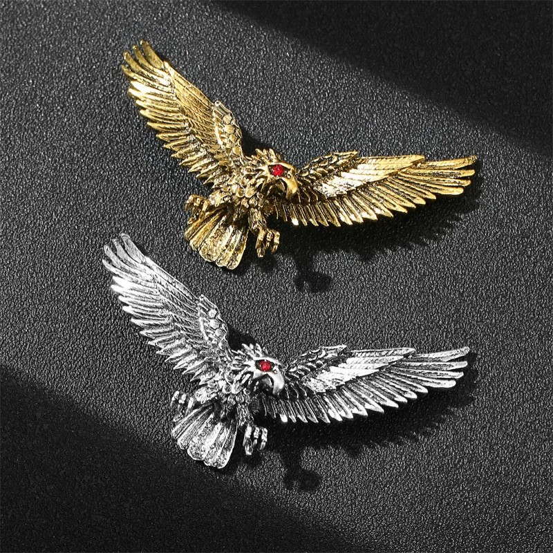 European and American domineering accessories blazer brooch men wolf lion eagle high-end luxury fashion panther brooch