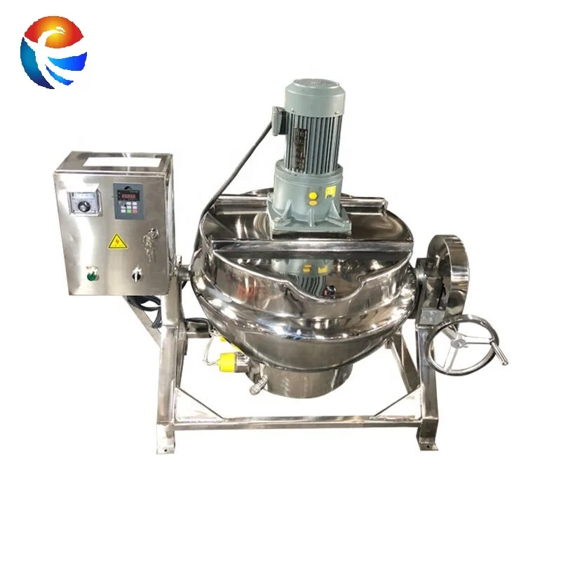 Factory price electric Stainless Steel homogenizing double jacketed blending kettle for  soup bases seasonning