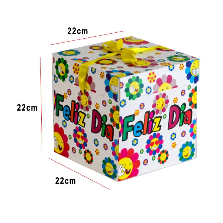 Wholesale of FELIZ birthday gift cake boxes, empty boxes with lids, candy and biscuit boxes