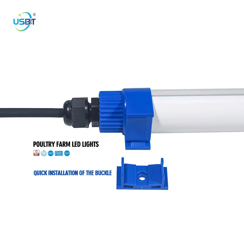 18W 24W IP67 Waterproof Lamp  T10 LED Tube for Poultry Lighting from USBBT