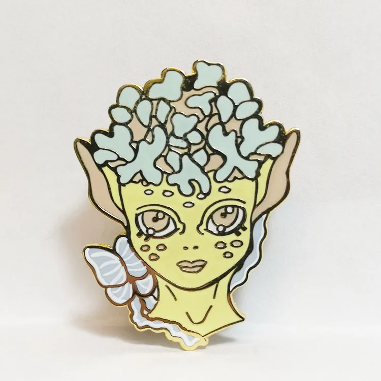 High Quality Custom Metal  Fashion Hard Enamel Badge Decorative Lapel Pins Souvenir Gift