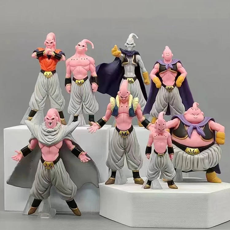 8PCS/Set Boo Dragoned balls Z Action Figure Boo Buu Collectible Model PVC Toys For Kids Gifts Sh Figuarts Buu Dbz