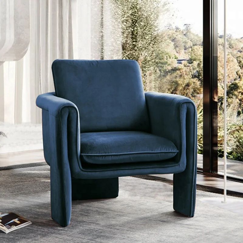 AOMISI CASA Modern Hotel Lounge Armchair Upholstery Cushion Single Sofa Chair Living Room Furniture For Hotel