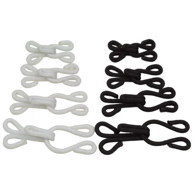 Cloth-covered style small underwear invisible collar hook fly anti-exposure copper cheongsam fur buckle