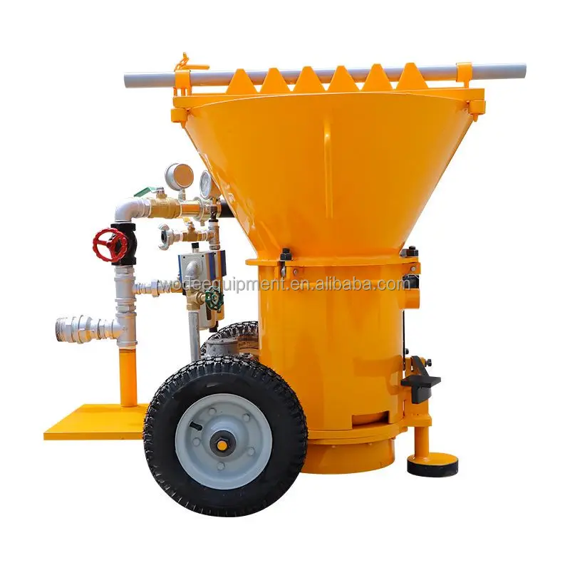 HWZ-6AR/RD Air Driven Refractory Gunning Machine China Manufacturers Dry Iron Wheel Refractory Shotcrete