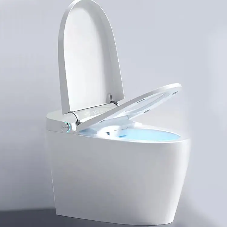 European Ceramic Intelligent Sanitary Ware Automatic Bathroom Smart Toilet With Remote Control