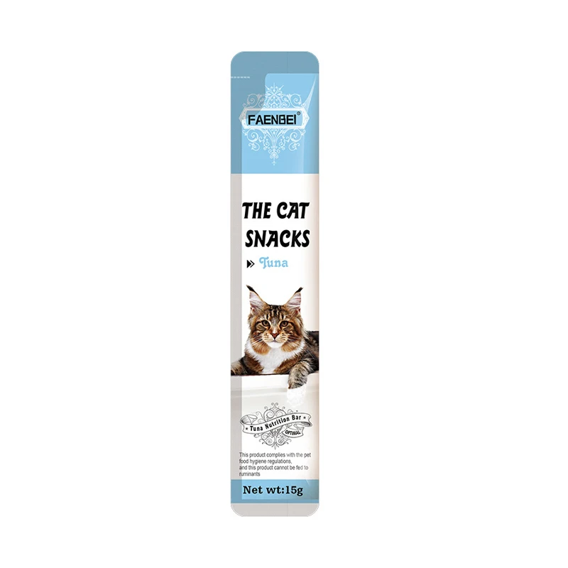 Cat Liquid Snack Wholesale Wet Cat Food Bar Striped Private Label Creamy Treats For Cats