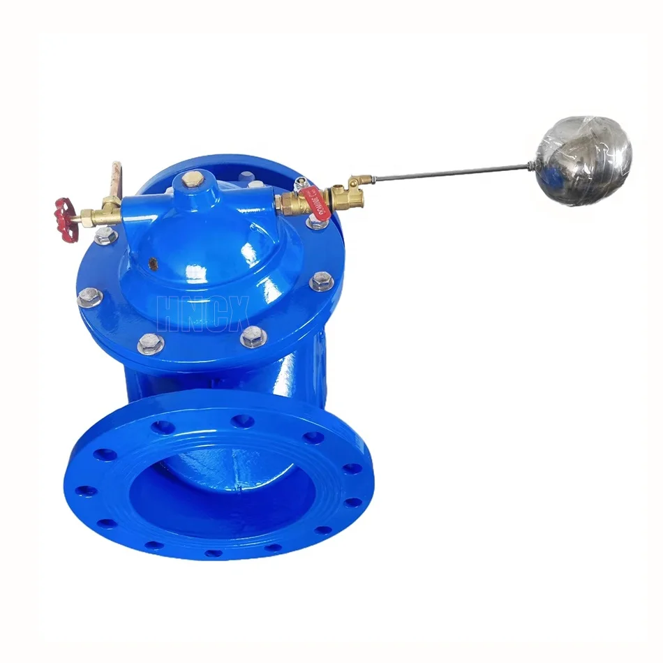 Trench hydraulic control valve ductile iron water conservancy flow control valve 100X remote control float valve
