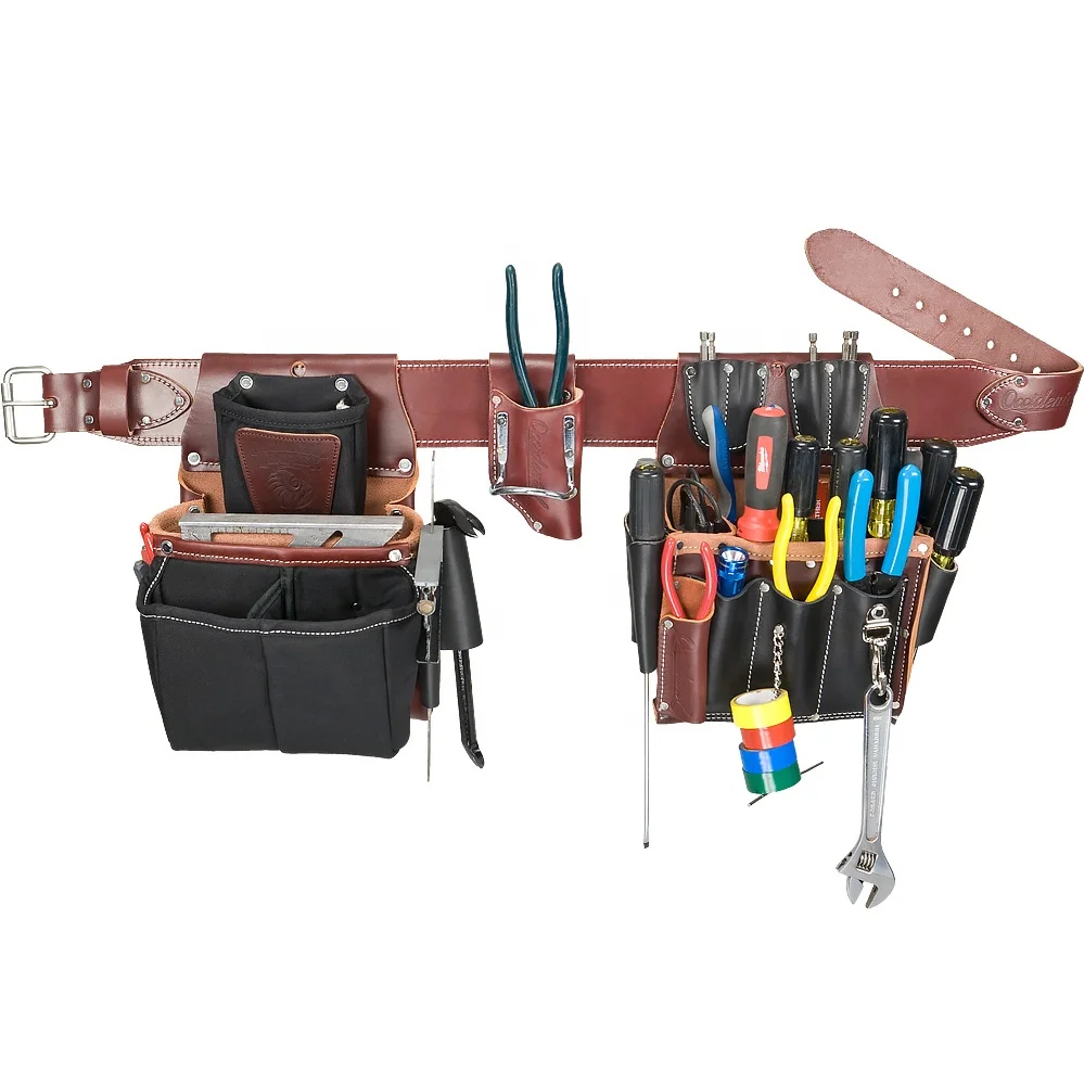 HIBO плотник электрика кожаная сумка дял инструментов framer инструмент комплект с сумкой